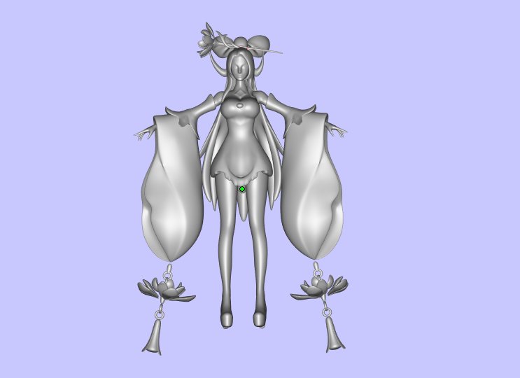 王者榮耀貂蟬GK白模，3D打印模型